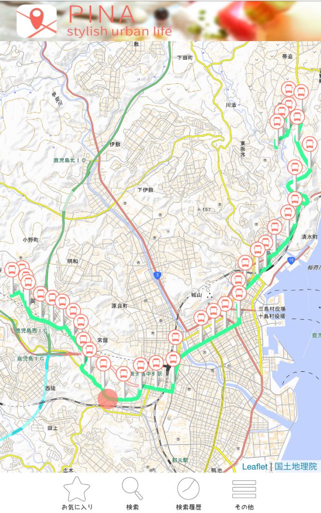 4.乗りたいバスを選択します。